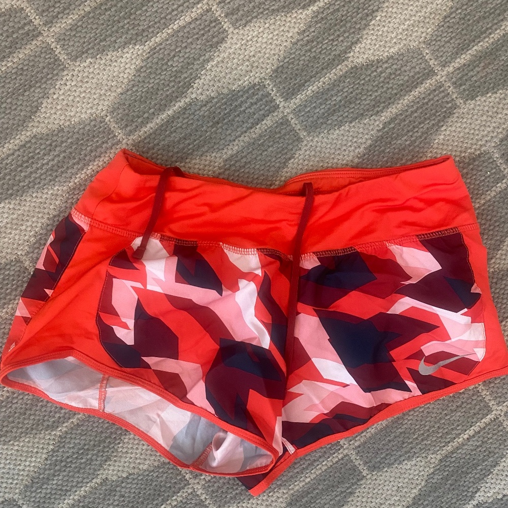 Nike Red and Black Shorts